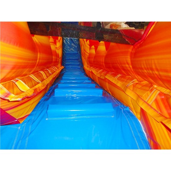 Inflatable Fire and Ice Water Slide