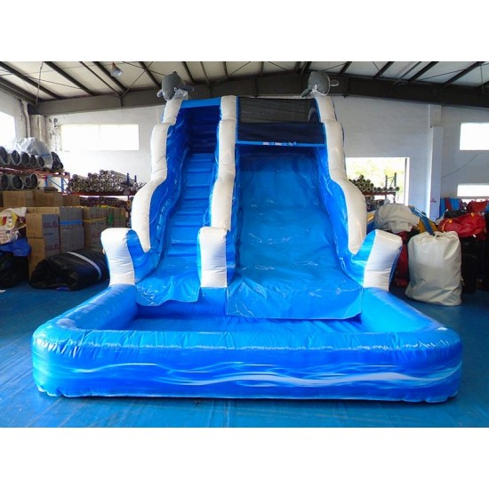 Inflatable Dolphin Water Slide