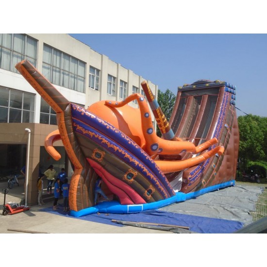 Inflatable Kraken Slide